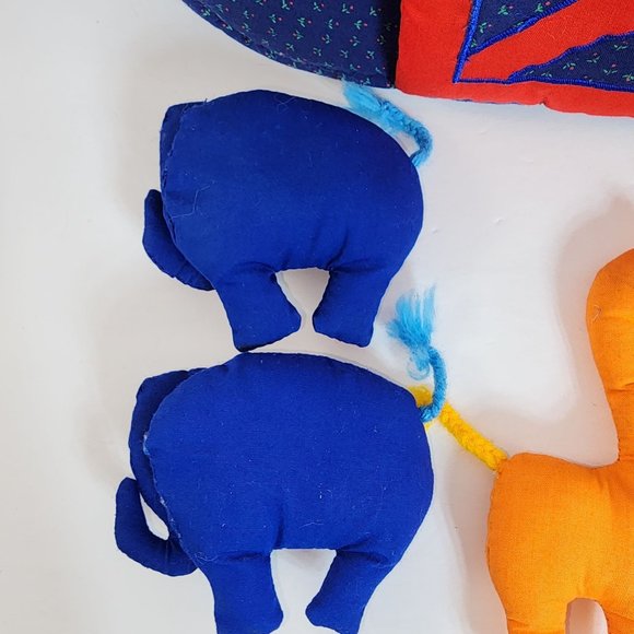 Vintage Kubla Crafts Noah's Ark Plush Playset with 5 Animals Not Complete Cute - Picture 8 of 12